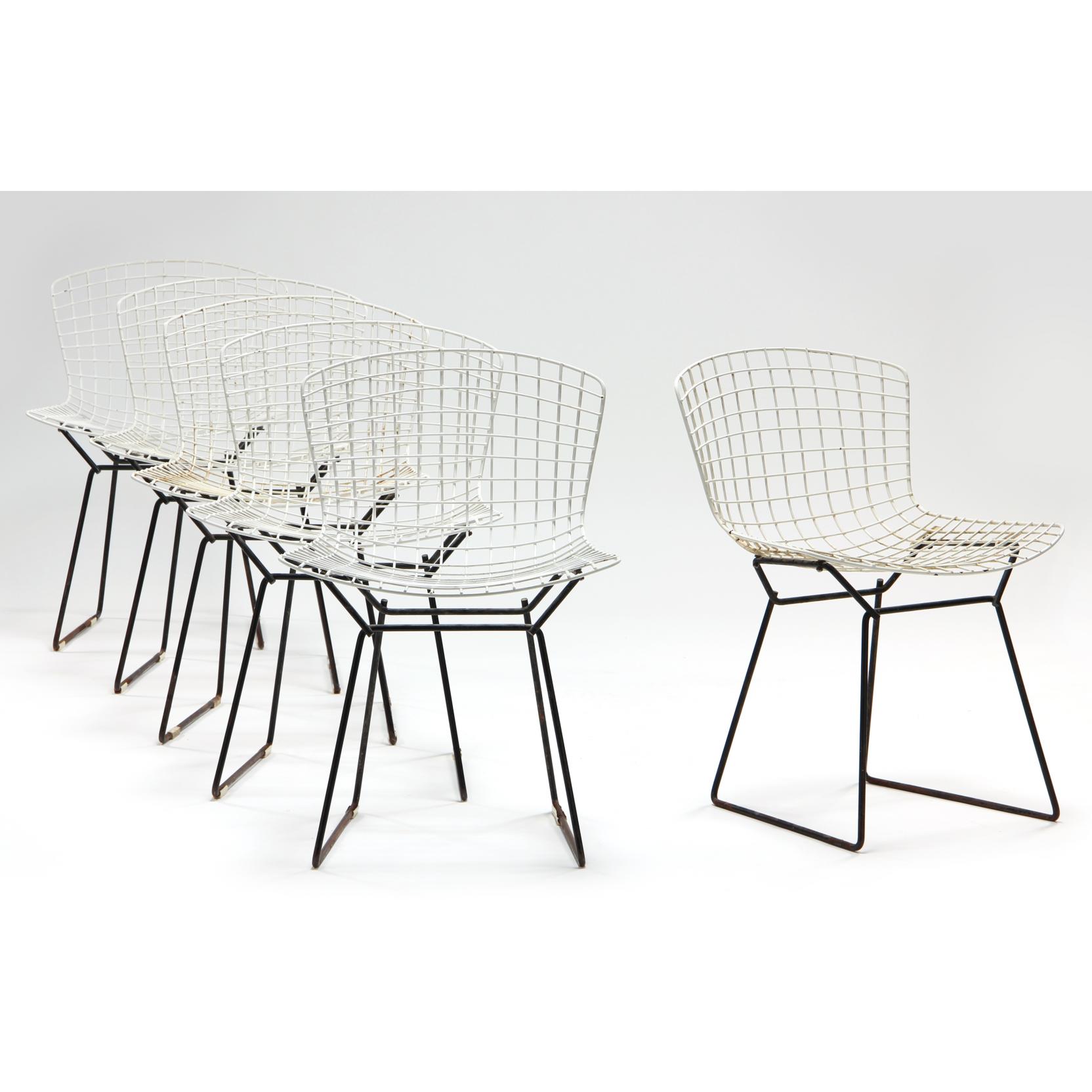 harry-bertoia-six-vintage-wire-chairs
