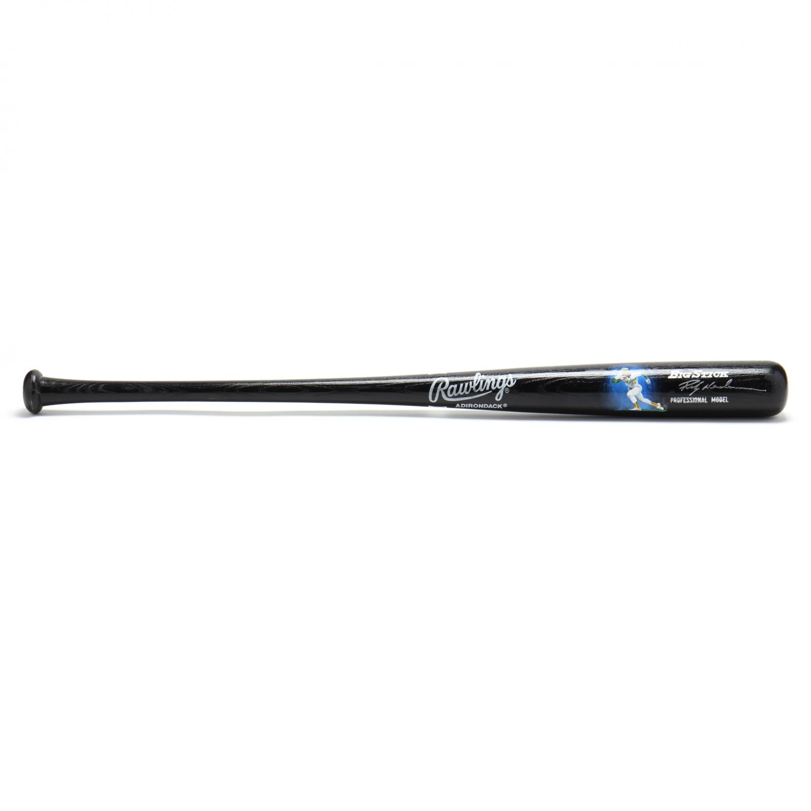 rickey-henderson-autographed-black-big-stick-bat