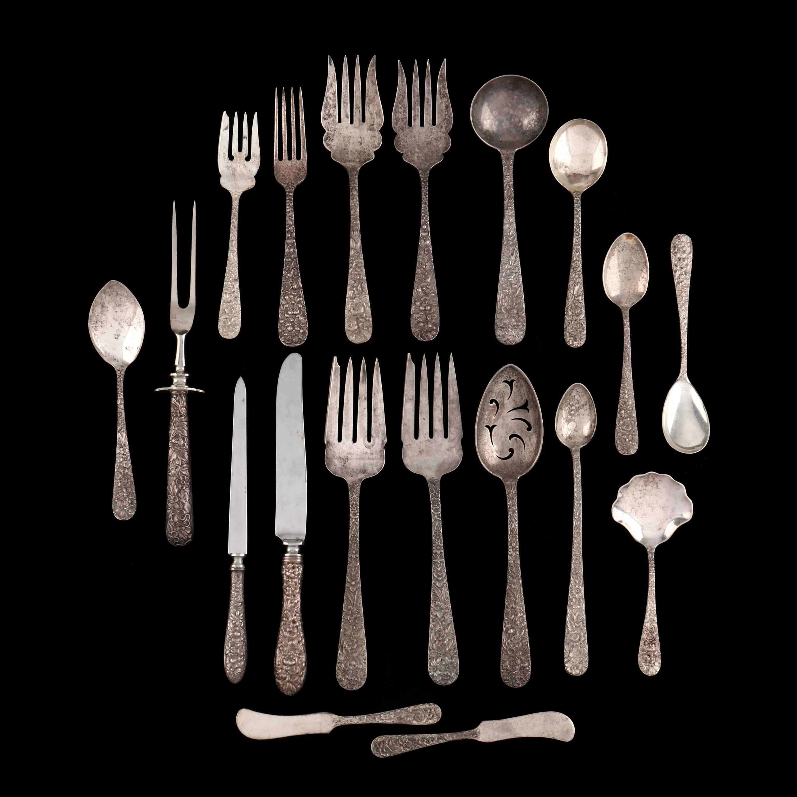 collection-of-baltimore-rose-sterling-silver-flatware