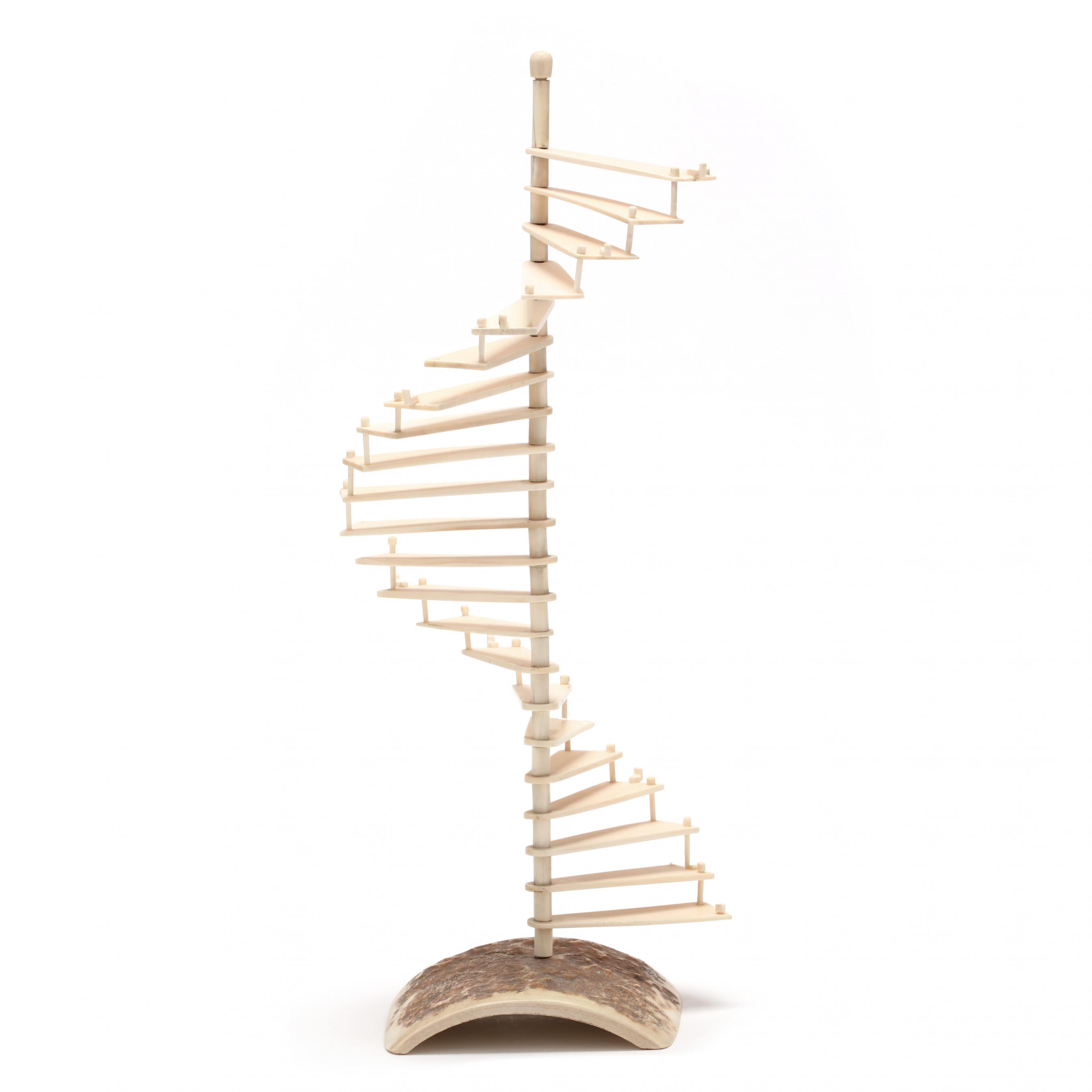 carved-mammoth-ivory-spiral-staircase