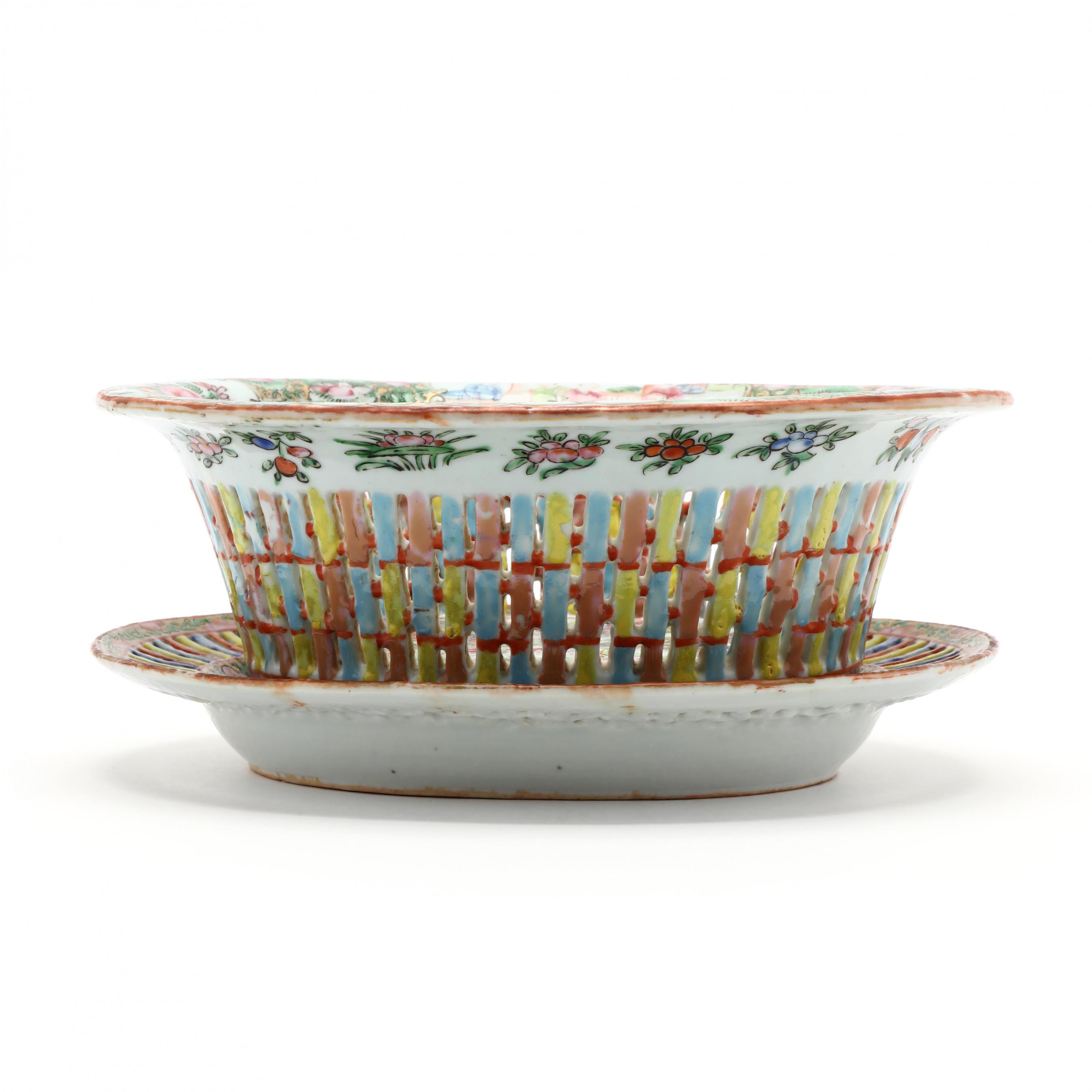 chinese-rose-medallion-chestnut-basket-with-underplate