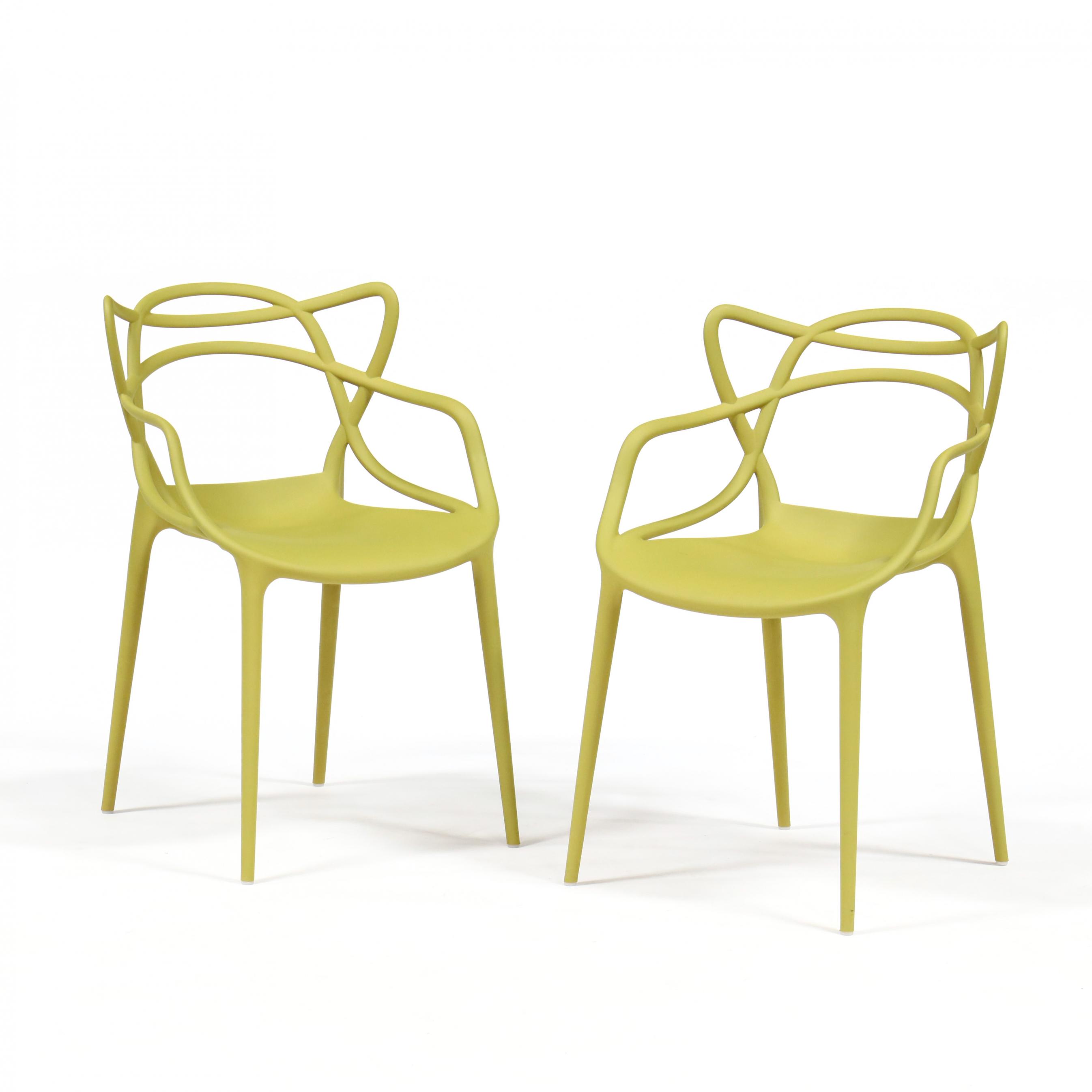 philippe-starck-and-eugeni-quitlet-pair-of-masters-chairs