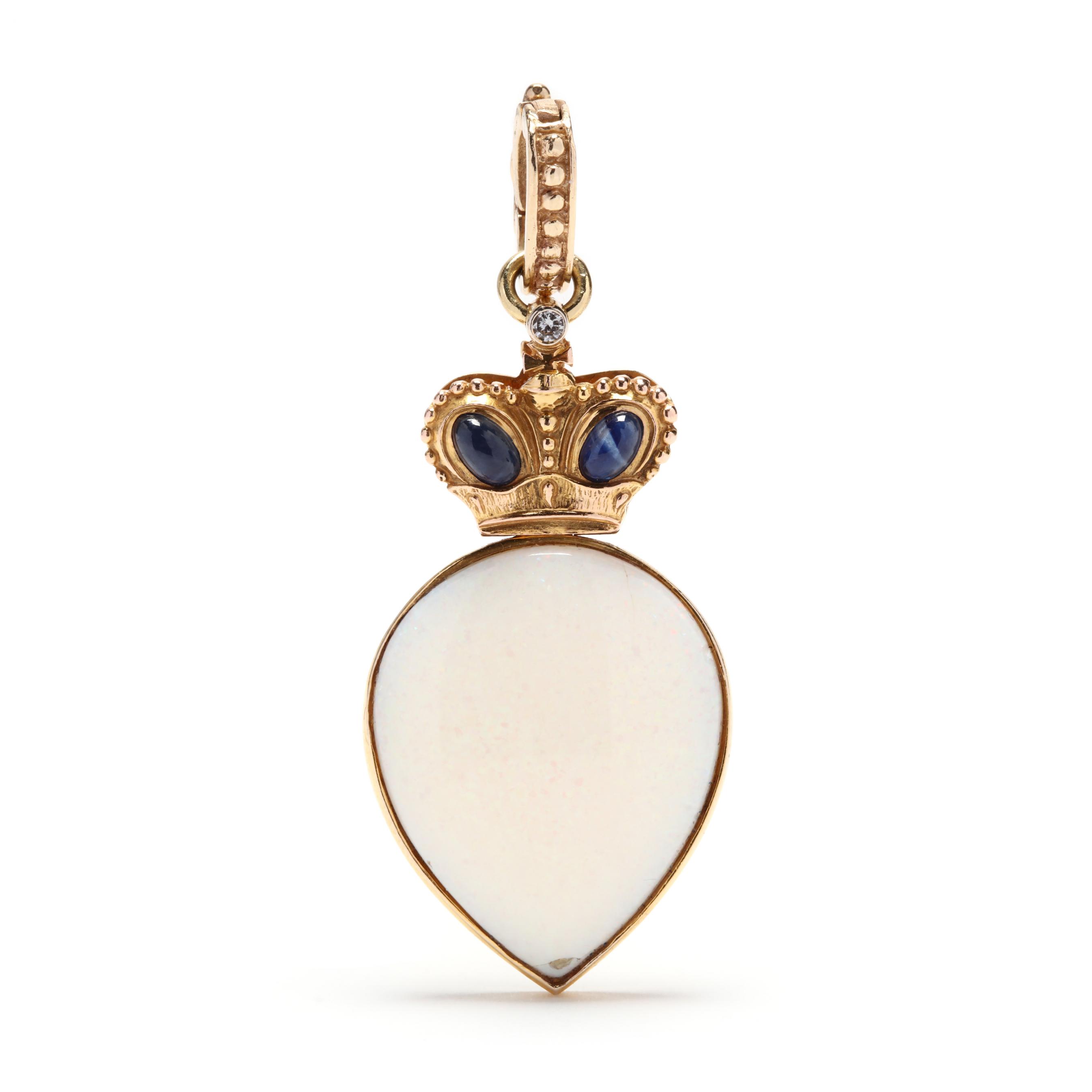14kt-gold-opal-and-gem-set-pendant-russian