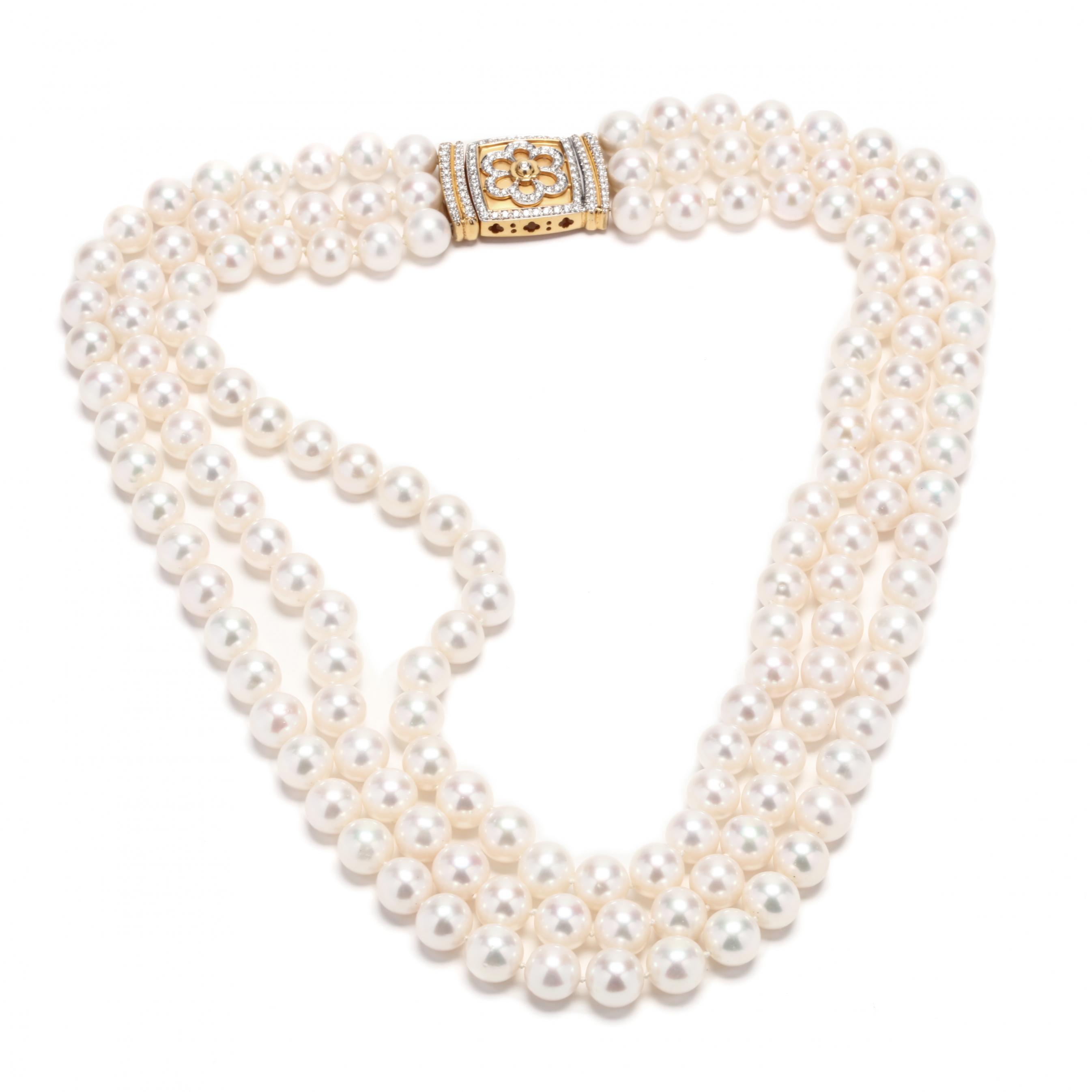 triple-strand-south-sea-pearl-necklace-with-18kt-gold-and-diamond-clasp