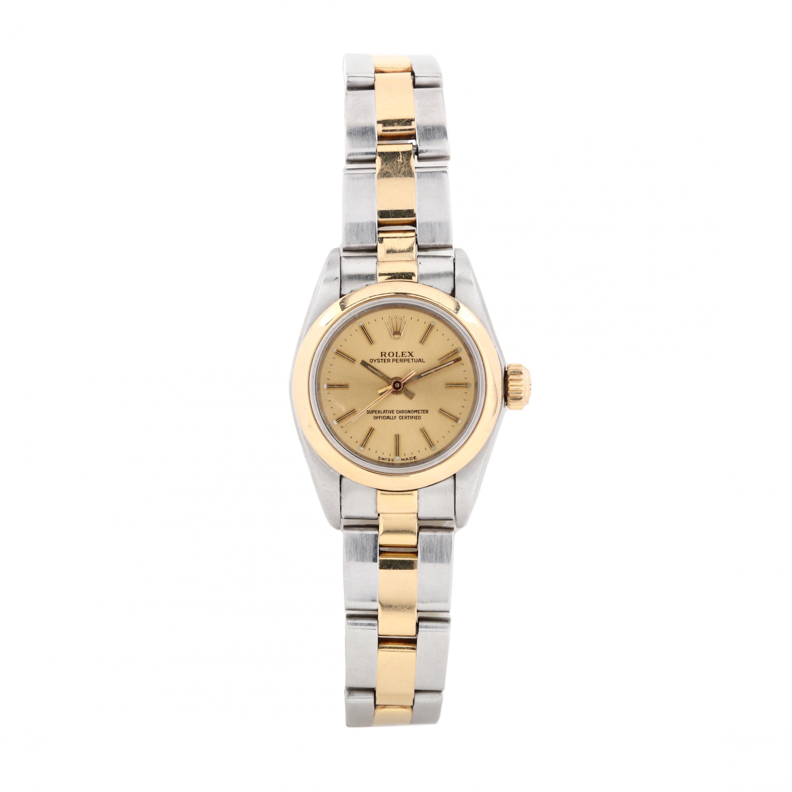 lady-s-two-tone-oyster-perpetual-watch-rolex